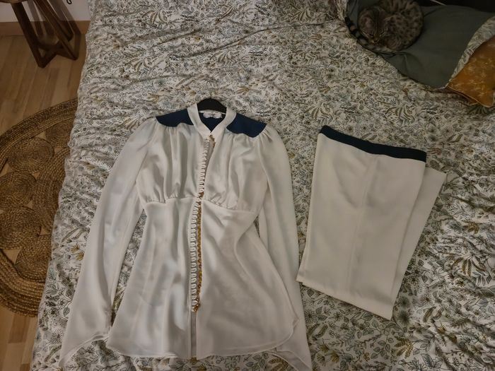 Ensemble tailleur pantalon et chemise luxe