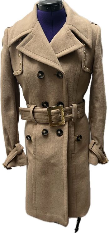 Trench en laine vierge et cachemire Pinko