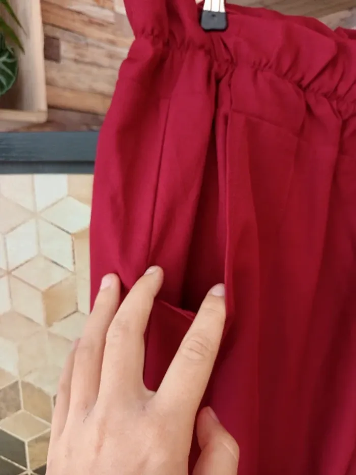 Pantalon rouge vintage - photo numéro 4