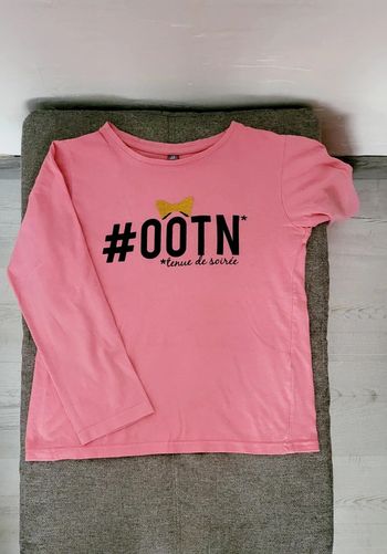 🟣 Tee Shirt rose 12 ans 🟣