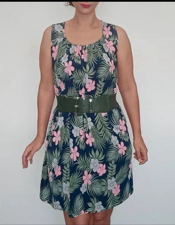 Robe d'été fluide casual fleurie taille unique