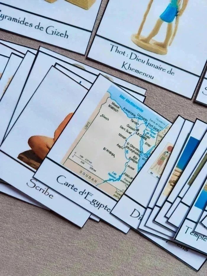 Kit cartes de nomenclature Egypte Antique Montessori - photo numéro 13