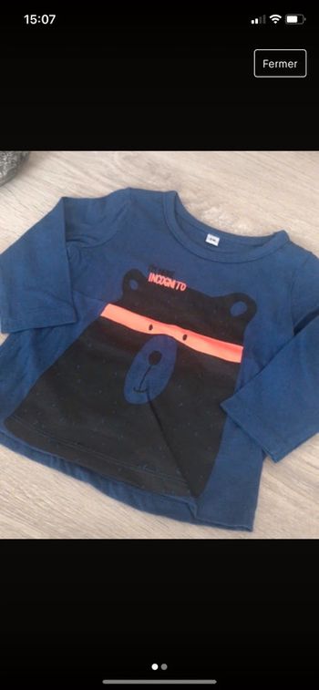 Tee shirt longues manches 9 mois