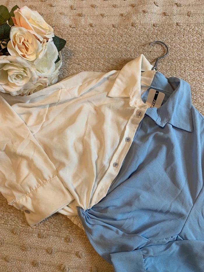 Chemise bicolore