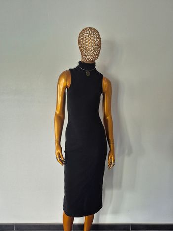 Robe Longue Noire Col Roulé Femme Taille XL/42