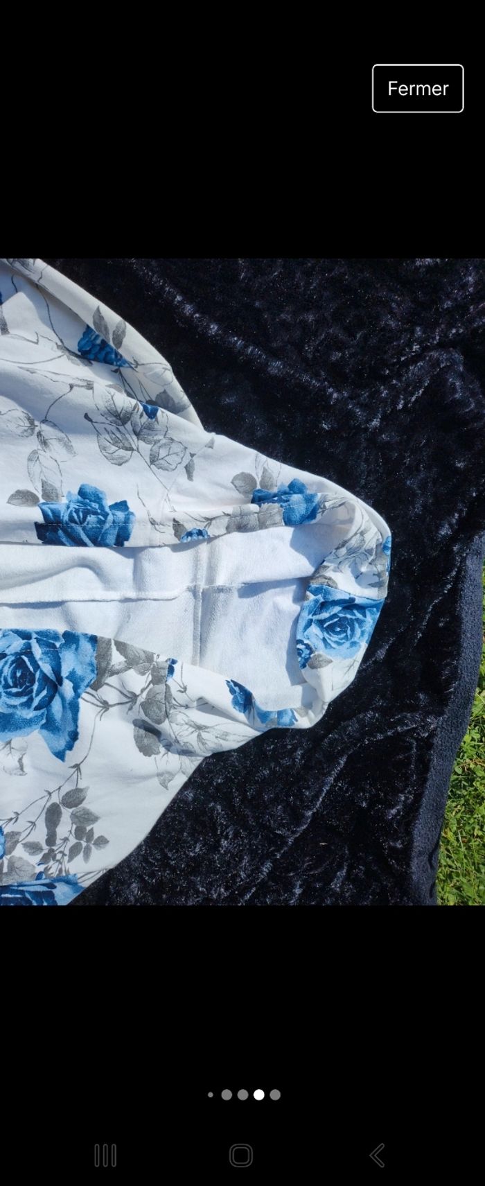 Veste blanche à fleur - photo numéro 5