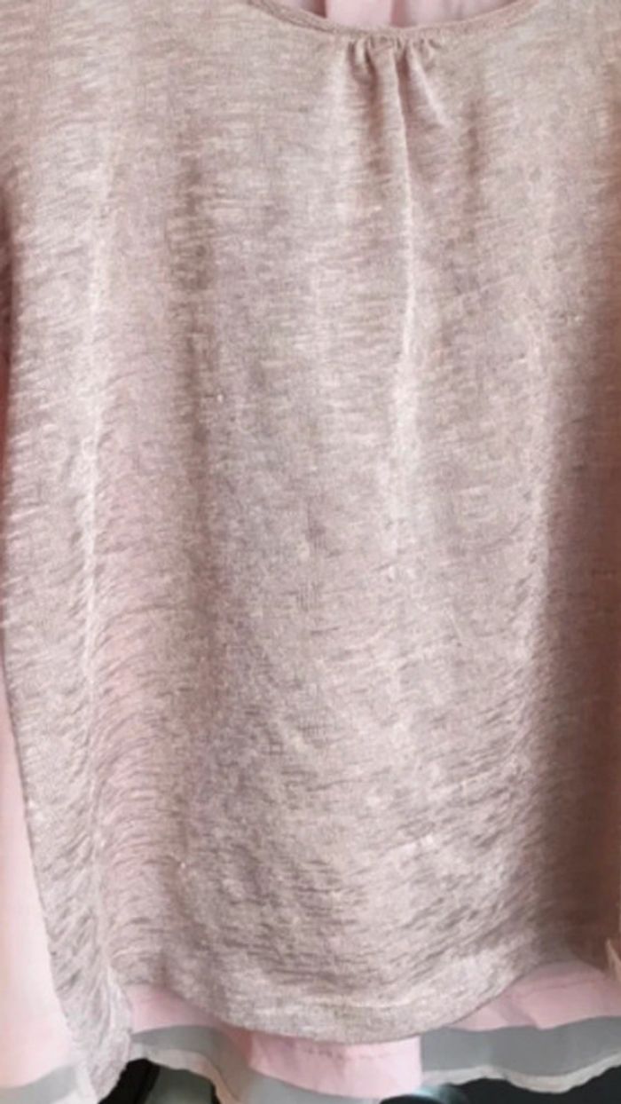 Pull, tunique rose, taille L, Breal - photo numéro 5
