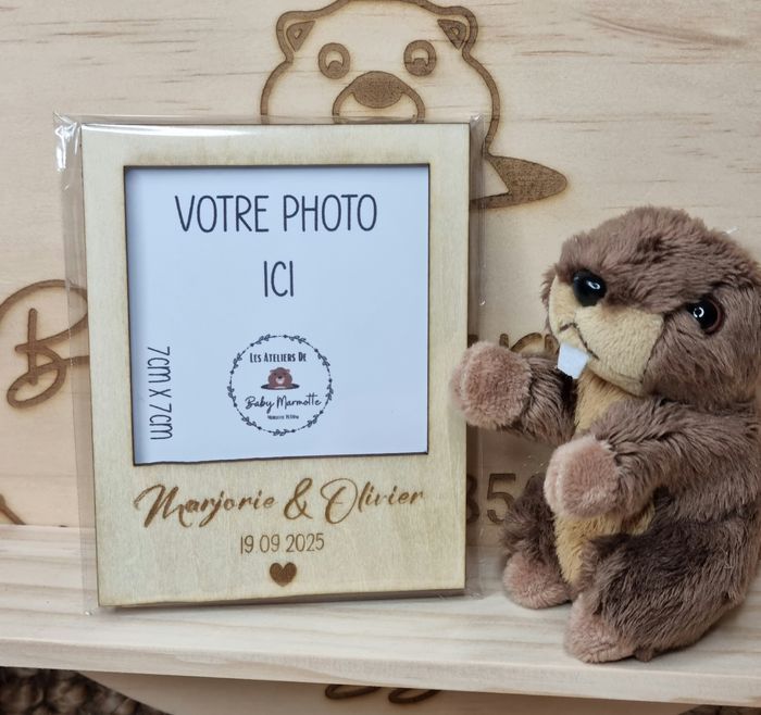 Polaroid bois aimanté - photo numéro 2