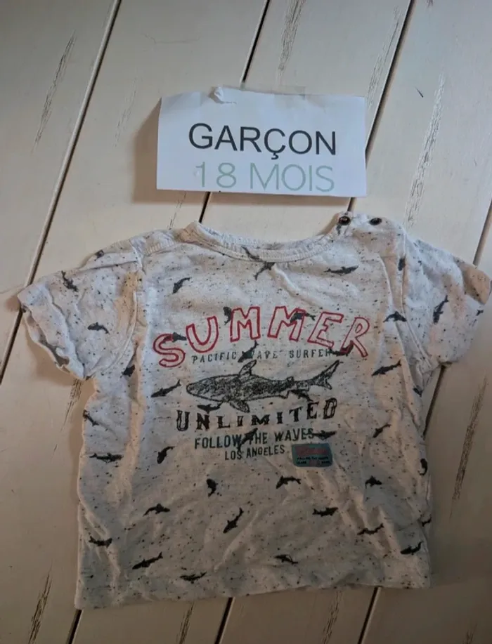 Tee shirt bébé garçon 18 mois