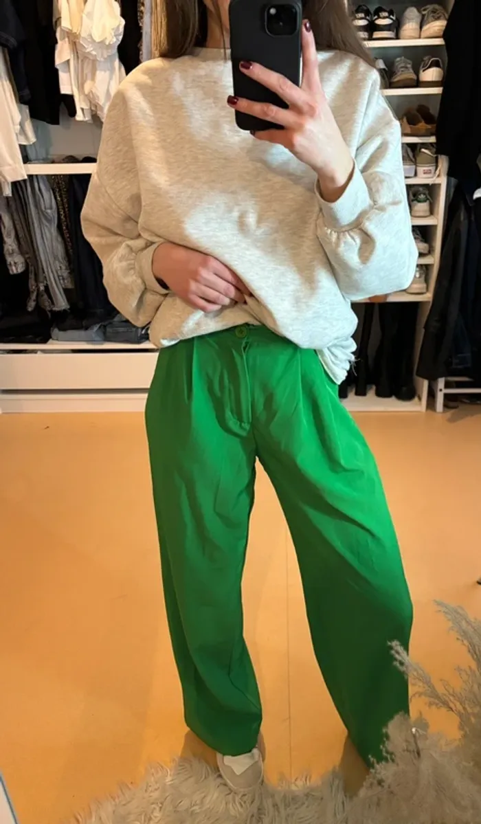 Pantalon large vert - photo numéro 2