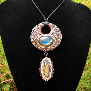 Collier totem labradorite