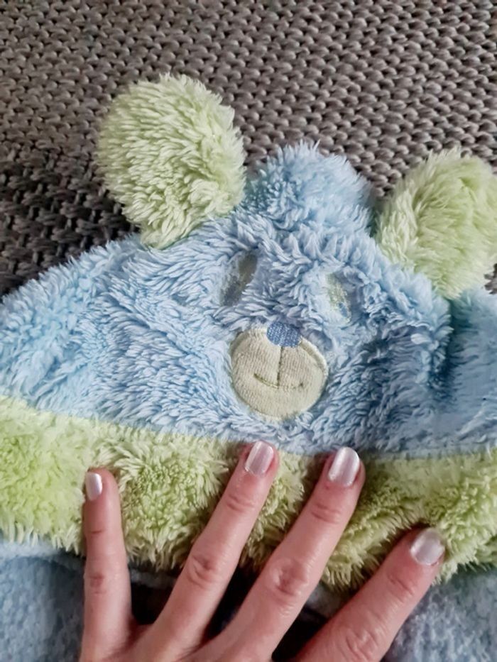 Robe de chambre bleue et verte mixte - 12 mois - photo numéro 12