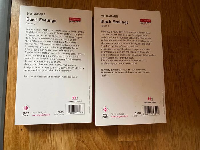 Lot livres série complète black feelings Hugo poche new romance - photo numéro 2