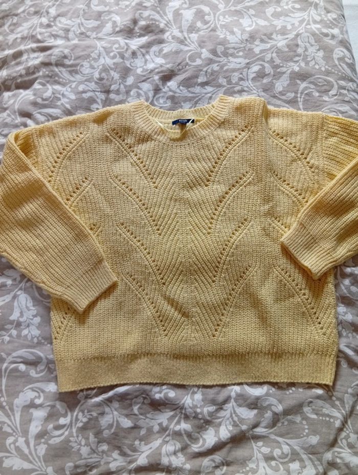 Pull maille ajourée