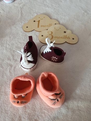 Lot chausson chaussures bébé
