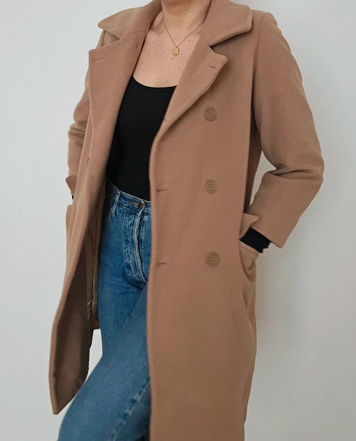 Manteau beige/camel vintage - photo numéro 3
