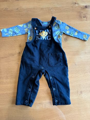 Ensemble salopette et body Disney baby 6 mois