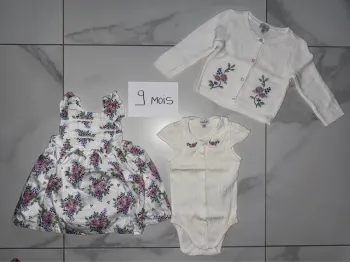 Ensemble 3 pièces sergent major 9 mois