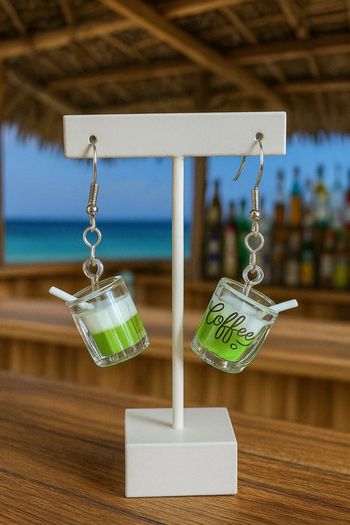Boucles d’oreilles tasses de café
