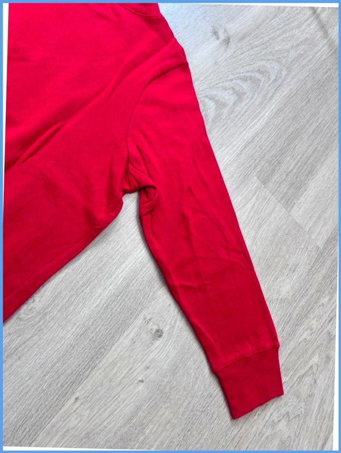Pull vintage Rouge à motif flocon Taille L - photo numéro 14