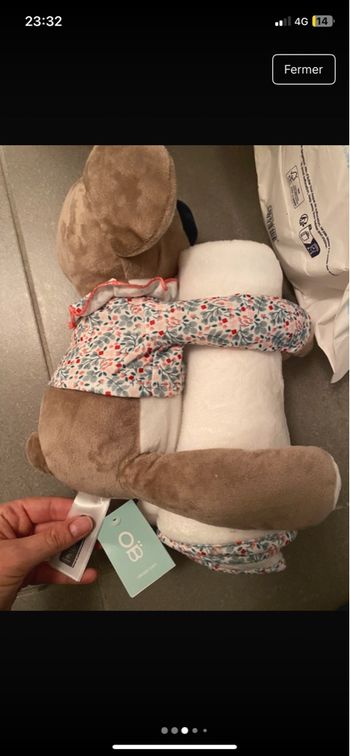 Doudou et plaid obaibi