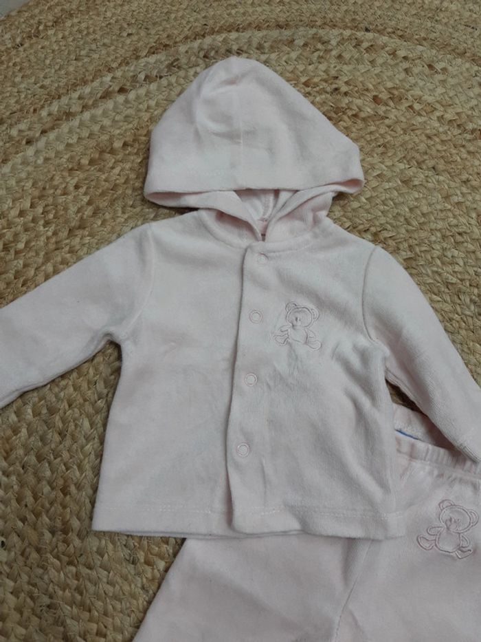Ensemble gilet à capuche et pantalon Tout Simplement naissance - photo numéro 3