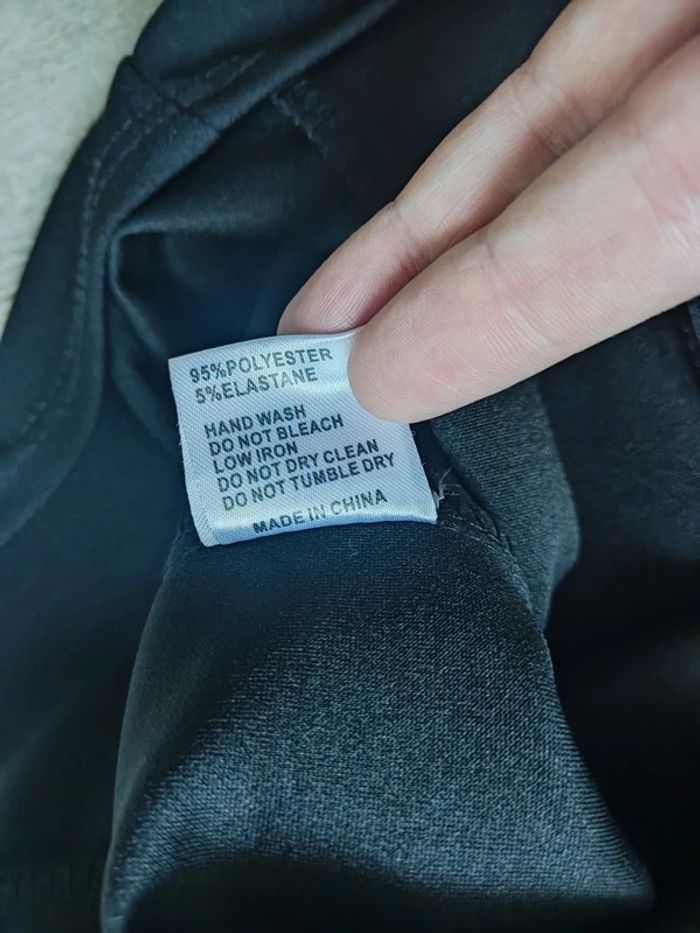 Robe mi-longue manches longues volants et mesh noire taille L Vera & Lucy - photo numéro 8