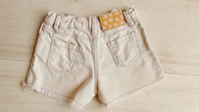 Vêtement fille short court type jean rose très clair Du pareil au même DPAM 3 ans - photo numéro 3