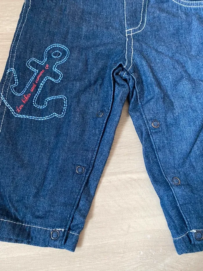 Salopette jeans 9 mois - photo numéro 3