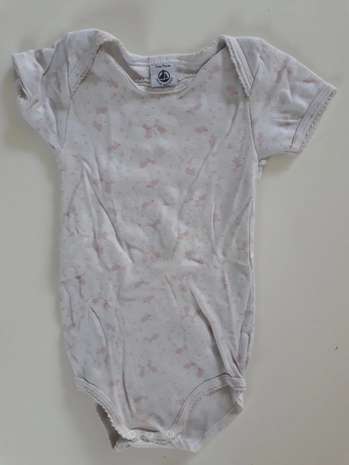 Lot bodies petit bateau 1 an - photo numéro 4
