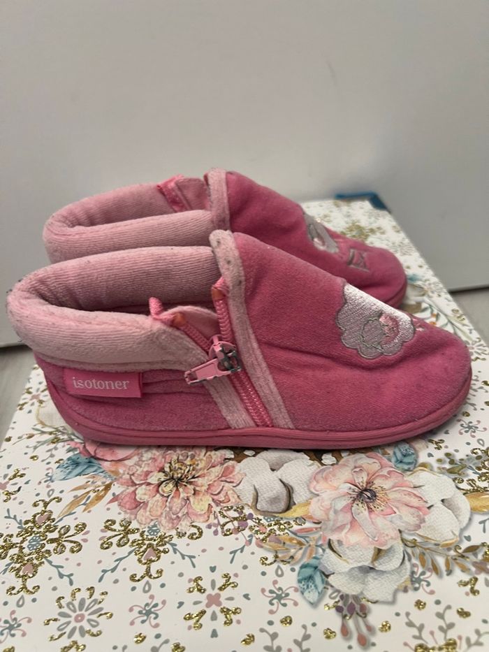 Chausson fille  isotoner rose taille  27 - photo numéro 3