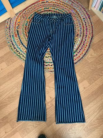 Jeans rayés t44