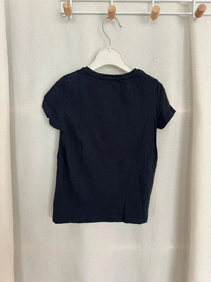 T shirt pomme bleu - photo numéro 3