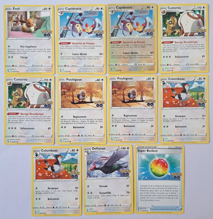 🃏 Lot de 33 cartes Pokémon JCC françaises 2022 Epée et Bouclier Pokémon Go - photo numéro 6