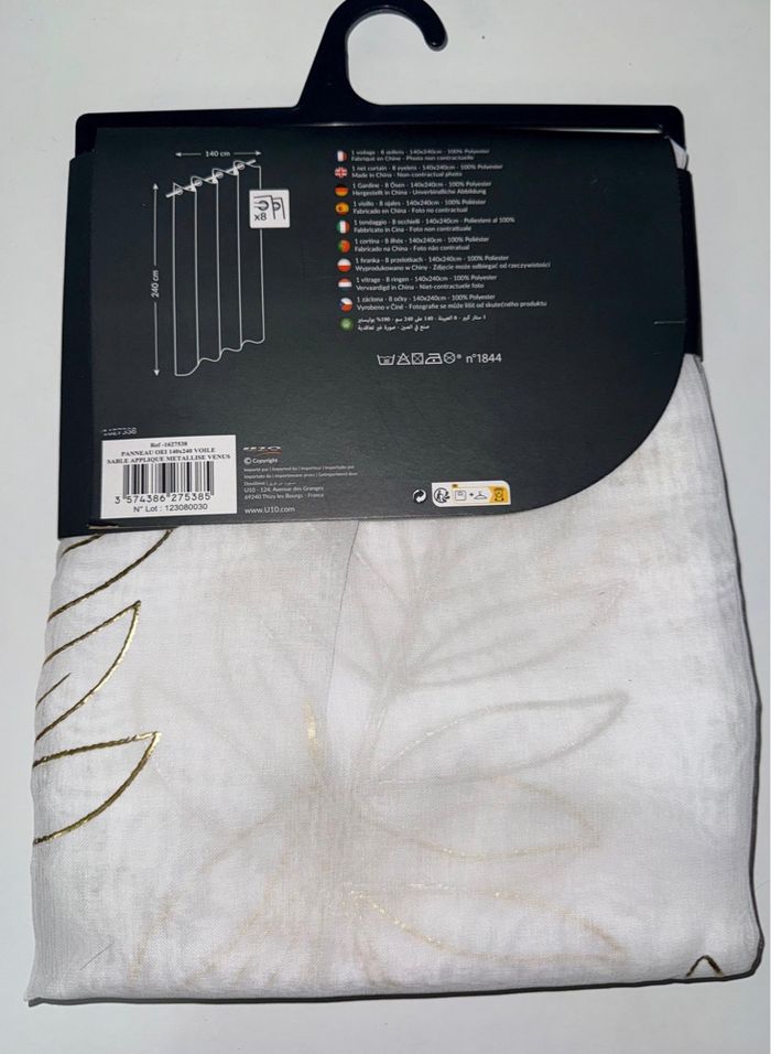 NEUF ! Voilage à oeillets - photo numéro 2