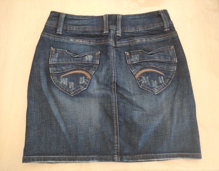 Jupe en jean cache cache taille 40 - photo numéro 2