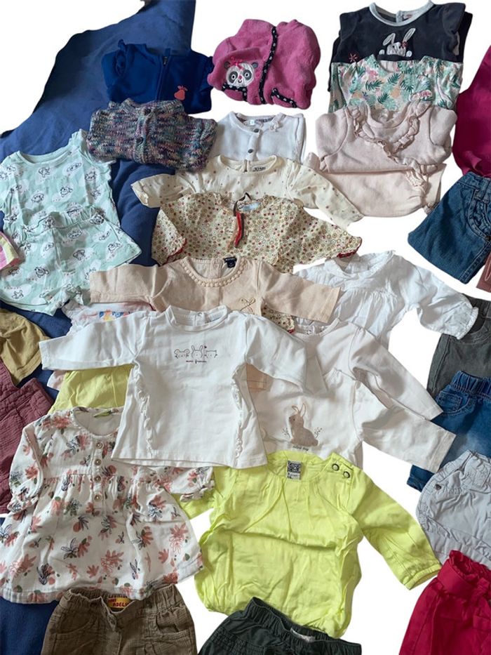 Lot vêtement bébé fille 3 mois 37 pièces - photo numéro 2