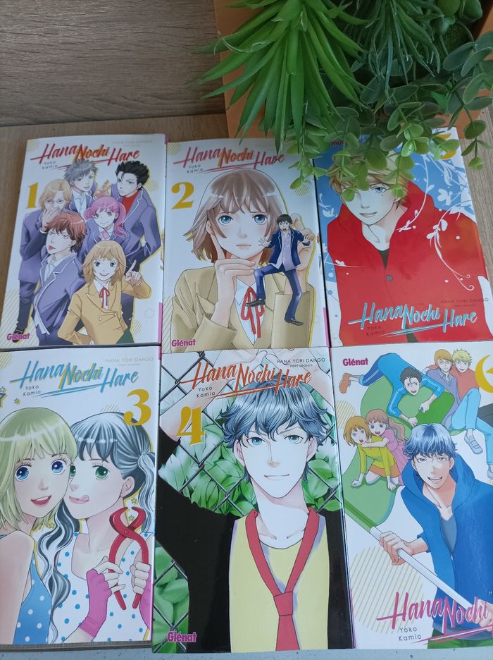 Lot 6 mangas Hana nodu hare numéro 1 à 6
