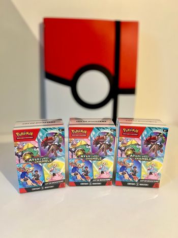 Lot de 3 bundles ev9 ev09 aventures ensemble cartes Pokémon 