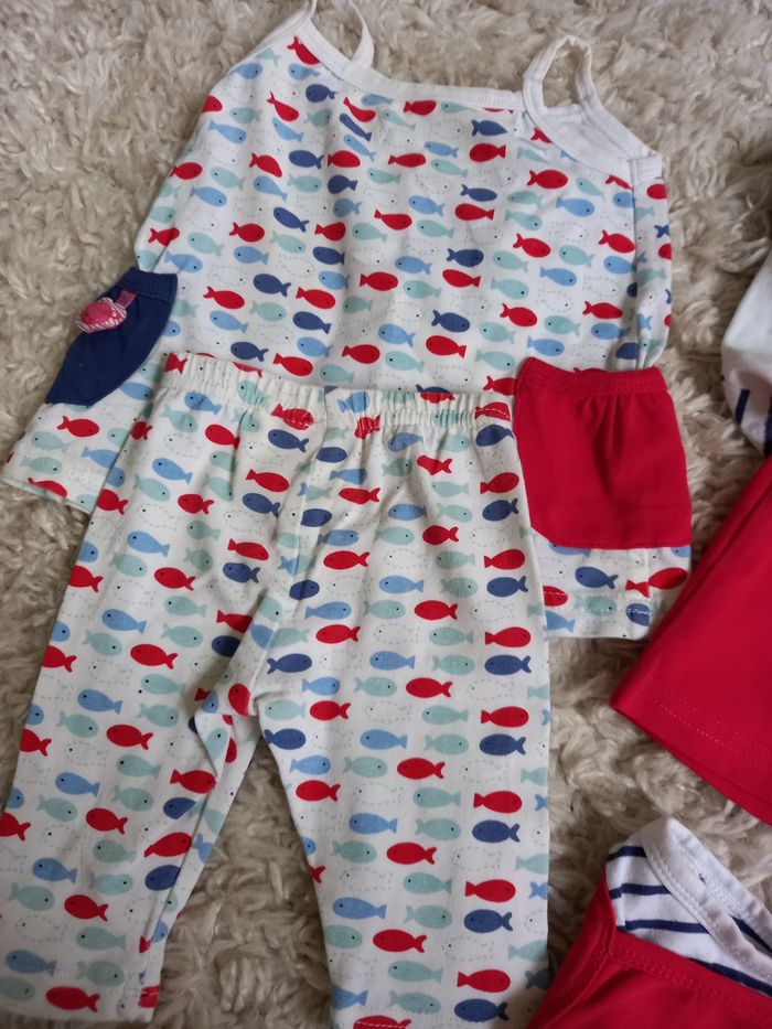 Ensemble robe short,leggings 1 mois - photo numéro 2