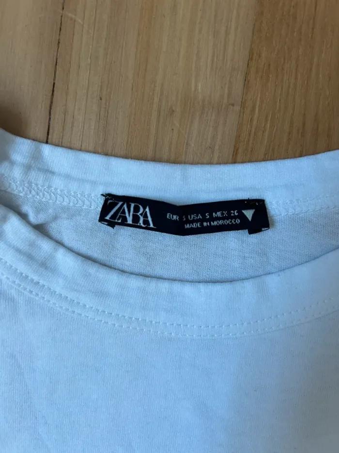 Tee-shirt taille S Zara - photo numéro 3