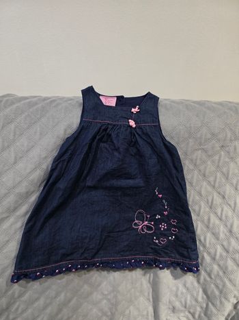 Robe bleu marine Cutey Couture 
taille 12-18 mois