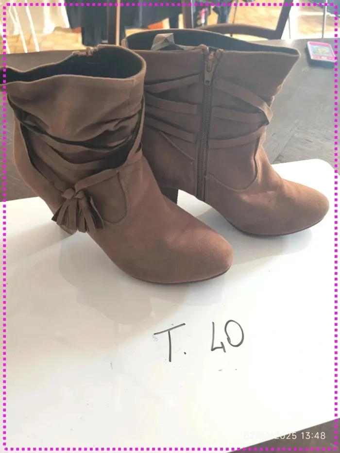 Bottines marron (40)