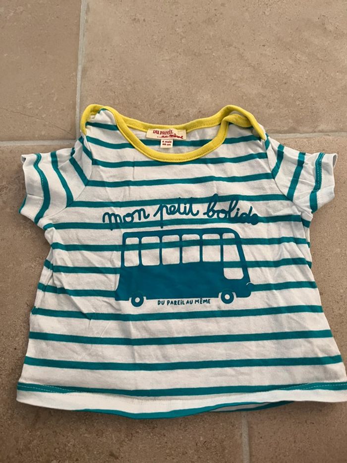 Tee shirt DPAM 6 mois bébé garçon