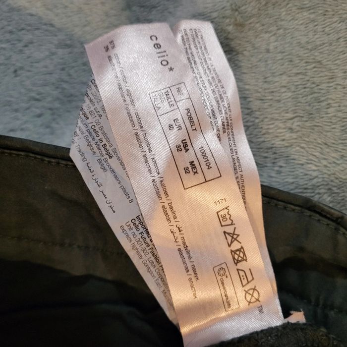 Chino Stretch vert 👖 Celio Straight - Taille 40 - photo numéro 5