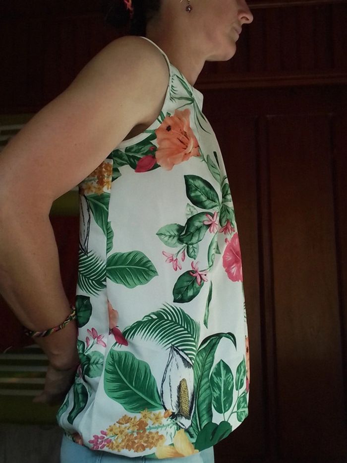 Blouse débardeur femme Motif floral - photo numéro 5