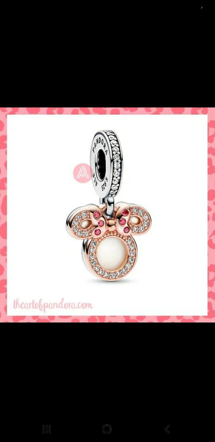 Charm Pandora >< Disney pendant double silhouette Minnie - photo numéro 10