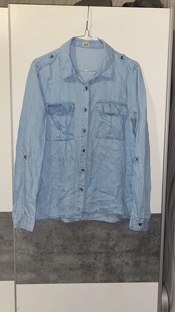 Chemise bleu cair