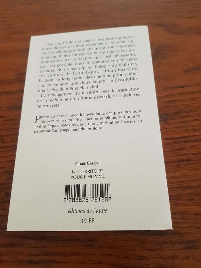 Un territoire pour l'homme - photo numéro 2