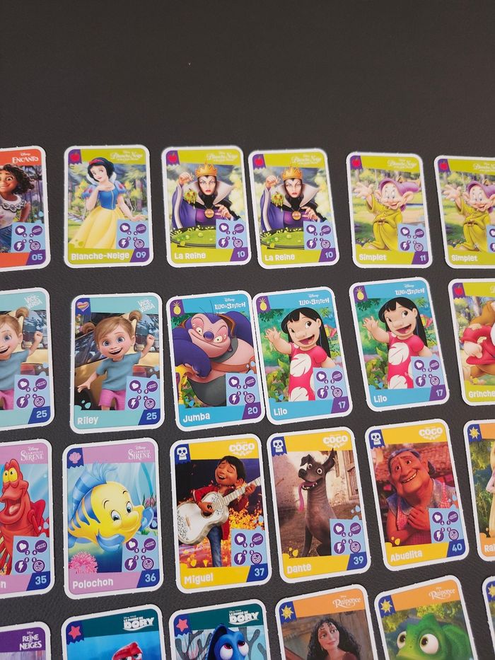 cartes enfant disney pixar lot ou unites jouons rêvons auchan - photo numéro 3
